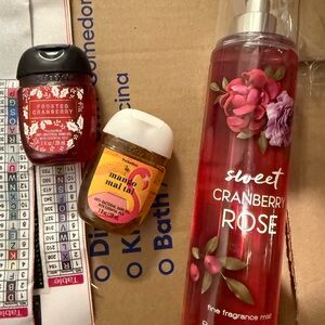 Bath & Body Works Sweet Cranberry Rose Hand Soap - Red and Pink